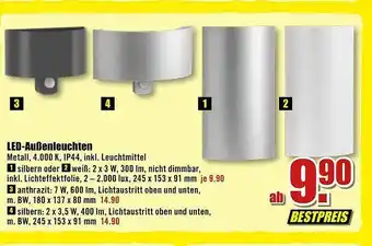 B1 Discount Baumarkt Led-außenleuchten Angebot