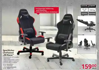 Selgros Dxracer Sportlicher Chefsessel Angebot