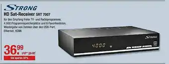 V Markt Strong Hd Sat-receiver Srt 7007 Angebot