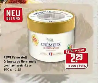 REWE Rewe Feine Welt Crémeux De Normandie Angebot