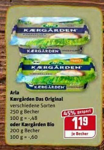 REWE Kaufpark Arla Kærgarden Das Original Oder Kærgarden Bio Angebot