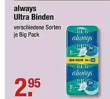 V Markt Always Ultra Binden Angebot