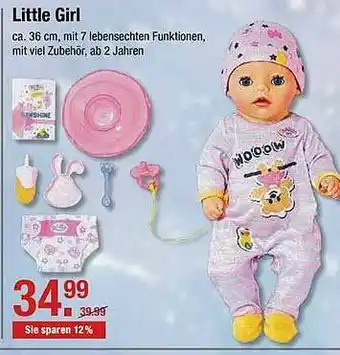 V Markt Little Girl Angebot