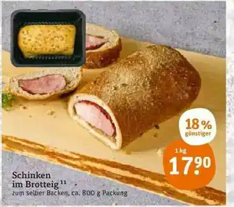 tegut Schinken Im Brotteig Angebot