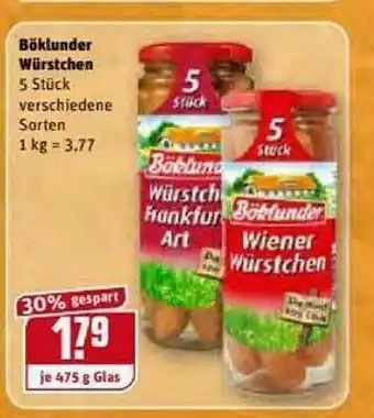 REWE Kaufpark Böklunder Würstchen Angebot