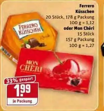 REWE Kaufpark Ferrero Küsschen Oder Mon Chéri Angebot