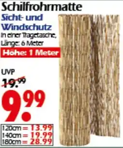 Wreesmann Schilfrohrmatte Angebot