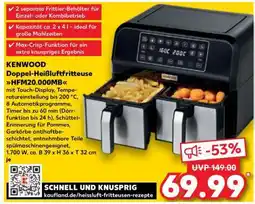Kaufland KENWOOD Doppel-Heißluftfritteuse HFM20.000MB Angebot