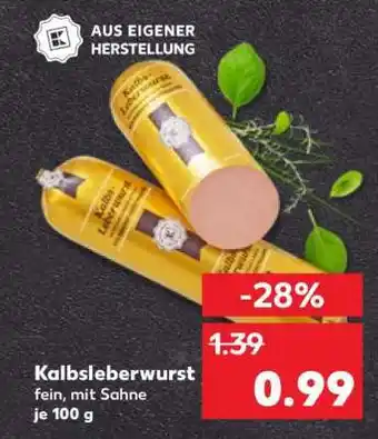 Kaufland Kalbsleberwurst Angebot