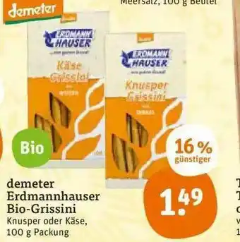 tegut Demeter Erdmannhauser Bio-grissini Angebot