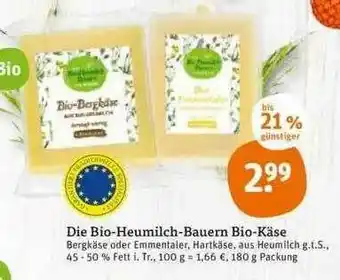 tegut Die Bio-heumilch-bauern Bio-käse Angebot