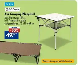 Aldi Nord Alu-Camping-Klapptisch Angebot