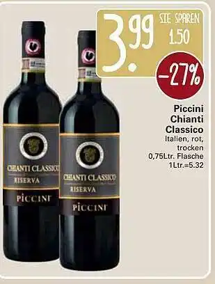 WEZ Piccini Chianti Classico Angebot