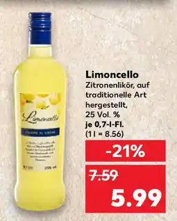 Kaufland Limoncello Zitronenlikör Angebot