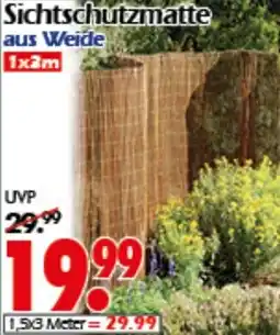 Wreesmann Sichtschutzmatte aus Weide Angebot