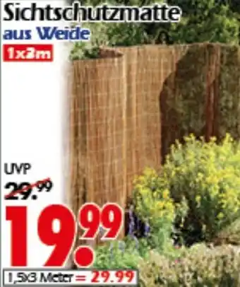 Wreesmann Sichtschutzmatte aus Weide Angebot