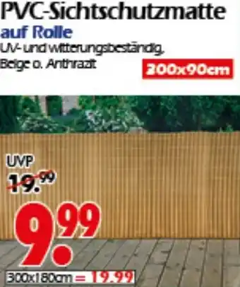 Wreesmann PVC-Sichtschutzmatte auf Rolle Angebot