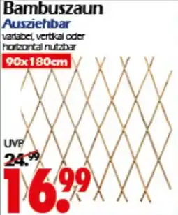 Wreesmann Bambuszaun Ausziehbar Angebot
