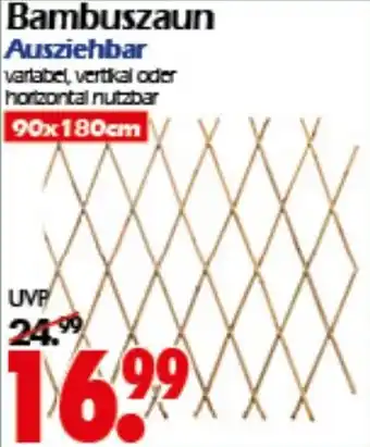 Wreesmann Bambuszaun Ausziehbar Angebot