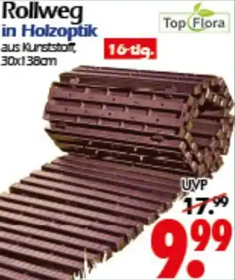 Wreesmann Rollweg in Holzoptik Angebot