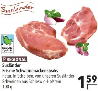 CITTI Markt Susländer Frische Schweinenackensteaks Angebot