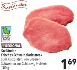 CITTI Markt Susländer Frisches Schweinelachssteak Angebot