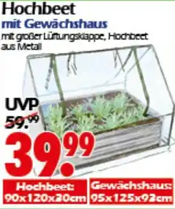Wreesmann Hochbeet mit Gewächshaus Angebot