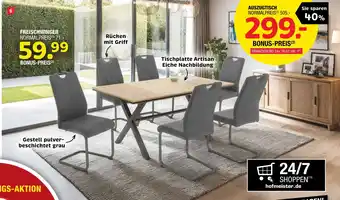 Hofmeister Freischwinger oder auszugtisch Angebot