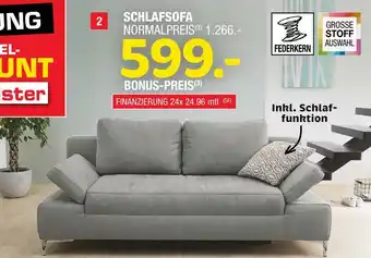 Hofmeister Federkern schlafsofa Angebot