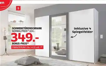 Hofmeister Schwebetürenschrank milano, 3-trg Angebot