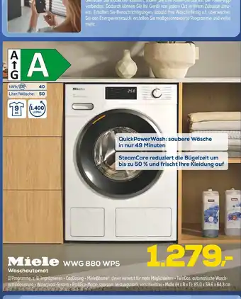 Euronics Miele wwg 880 wps waschautomat Angebot