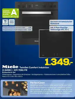 Euronics Miele twinset comfort induktion h 2459 i + km 7061 fr Angebot
