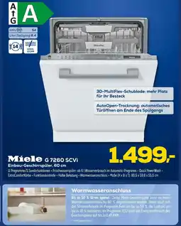 Euronics Miele einbau-geschirrspüler g 7260 scvi Angebot