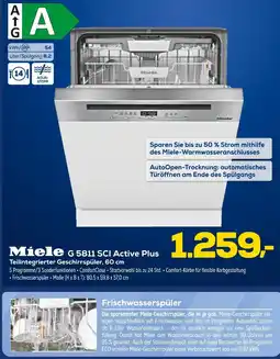 Euronics Miele g 5811 sci active plus teilintegrierter geschirrspüler, 60 cm Angebot