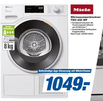 Expert Miele wärmepumpentrockner twc 640 wp Angebot