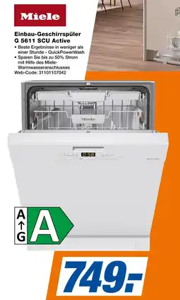 Expert Miele einbau-geschirrspüler g 5611 scu active Angebot