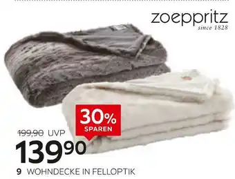 XXXLutz Zoeppritz wohndecke in felloptik „husky“ oder „mink“ Angebot