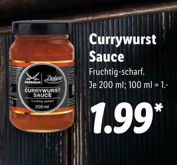 Currywurst sauce Angebot bei Lidl