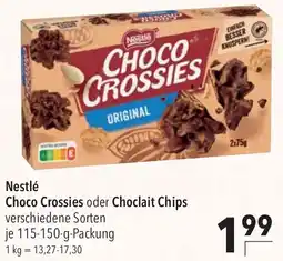 CITTI Markt Nestlé Choco Crossies oder Choclait Chips Angebot