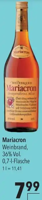 CITTI Markt Mariacron Weinbrand Angebot