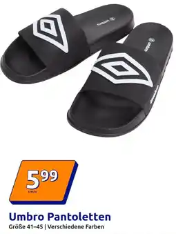 Action Umbro Pantoletten Angebot