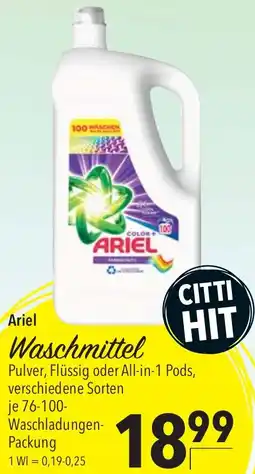 CITTI Markt Ariel Waschmittel Angebot