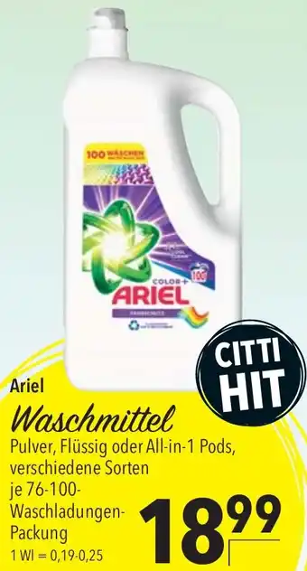 CITTI Markt Ariel Waschmittel Angebot