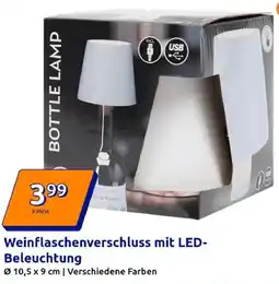 Action Weinflaschenverschluss mit LED Beleuchtung Angebot