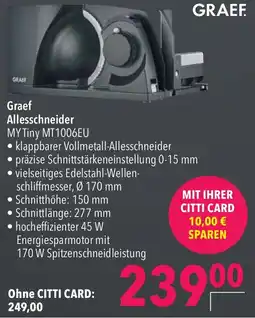 CITTI Markt Graef Allesschneider Angebot