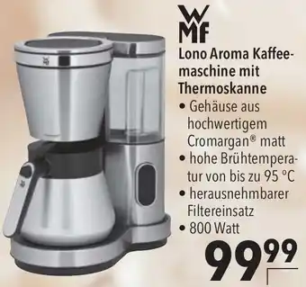 CITTI Markt WMF Lono Aroma Kaffeemaschine mit Thermoskanne Angebot