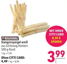 CITTI Markt Stangenspargel weiß Angebot
