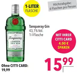 CITTI Markt Tanqueray Gin Angebot