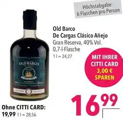 CITTI Markt Old Barco De Cargas Clásico Añejo Angebot