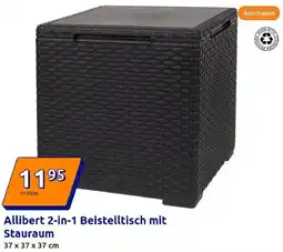 Action Allibert 2-in-1 Beistelltisch mit Stauraum Angebot